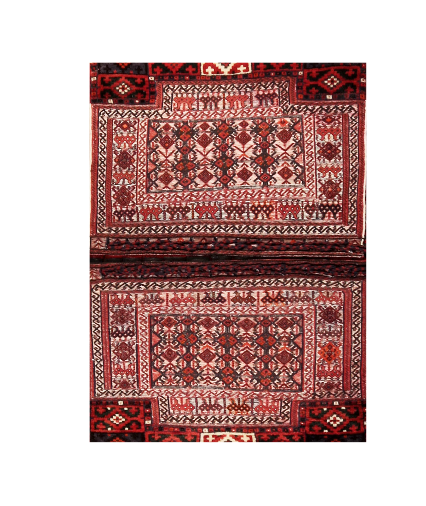 Vintage Soumak Mafrash Double Saddle Bag