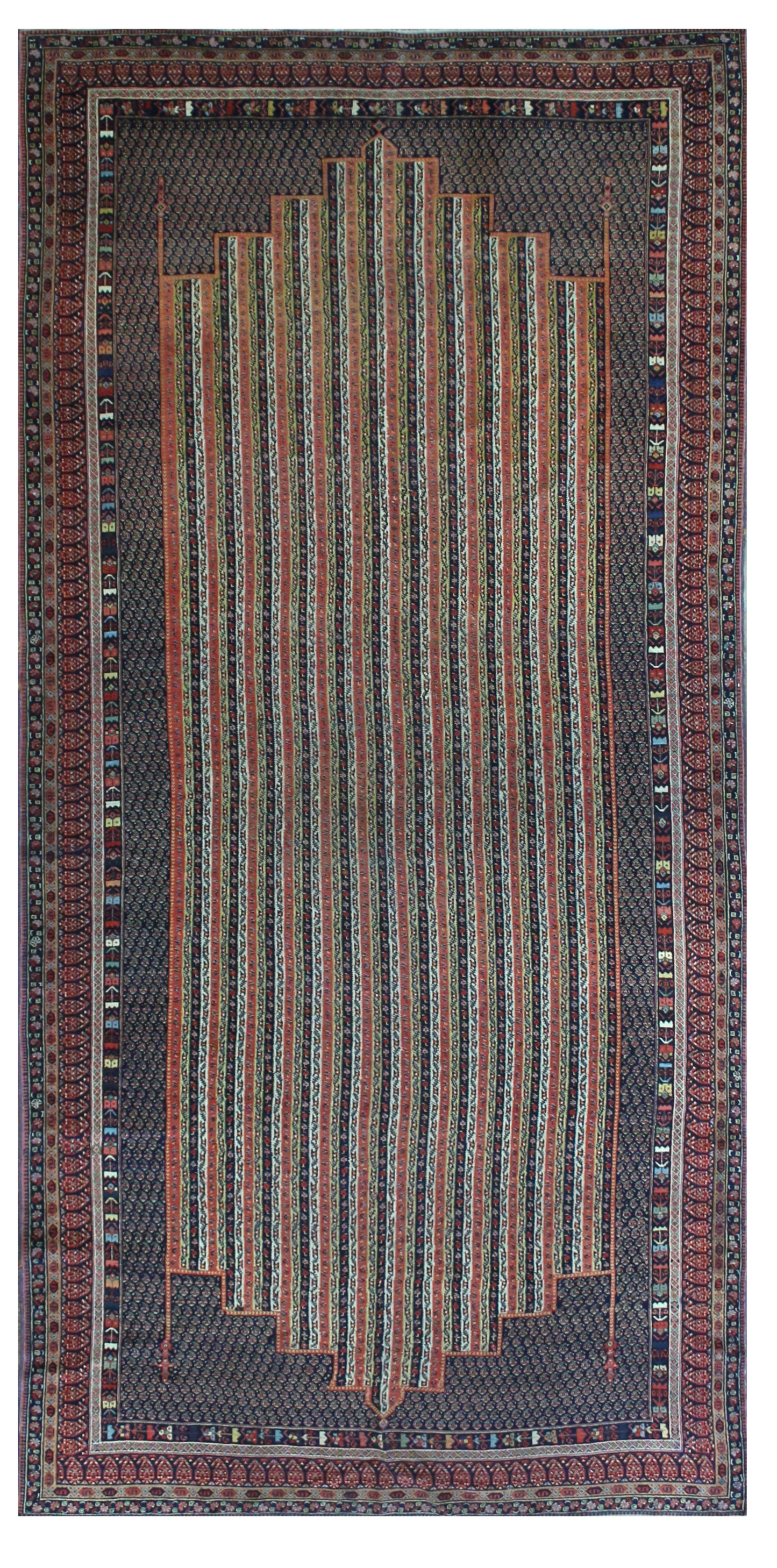 Rare Antique Afshar Moharemati Design