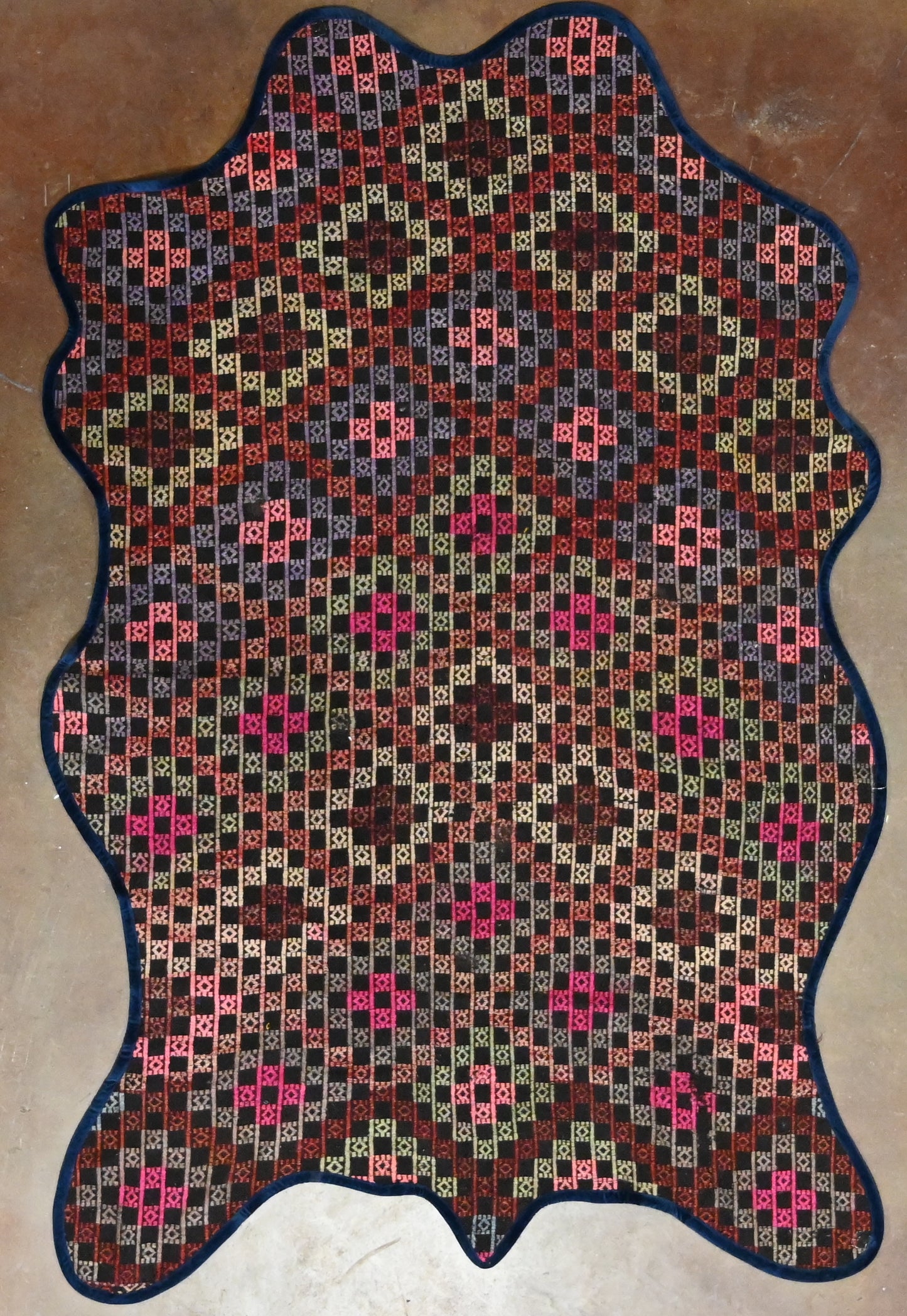 Vintage One of a Kind Animal Shaped Anatolian Kilim