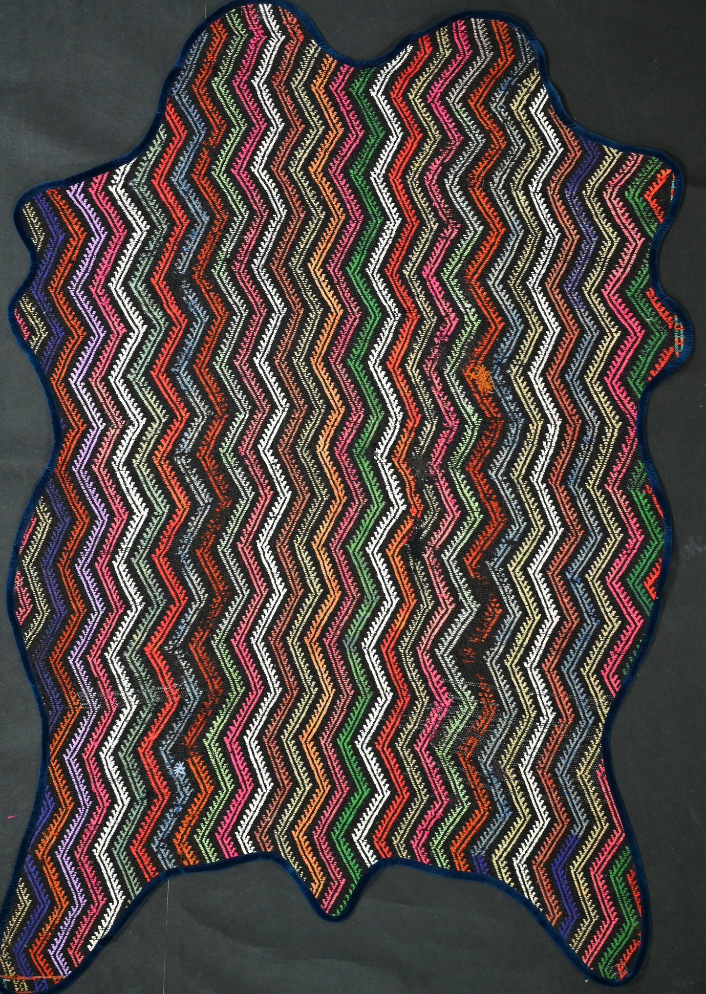 Vintage One of a Kind Animal Shaped Anatolian Kilim