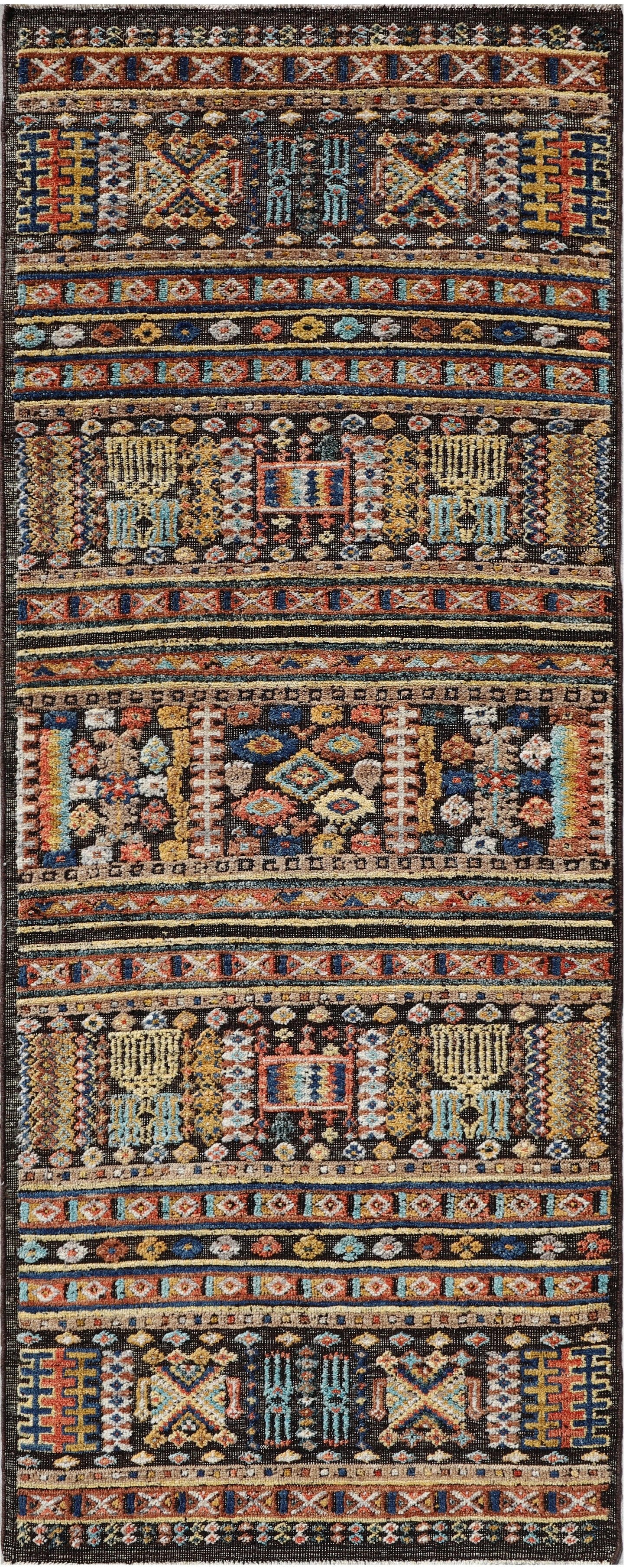 Isberian Afghan Modern Textured Design Runner