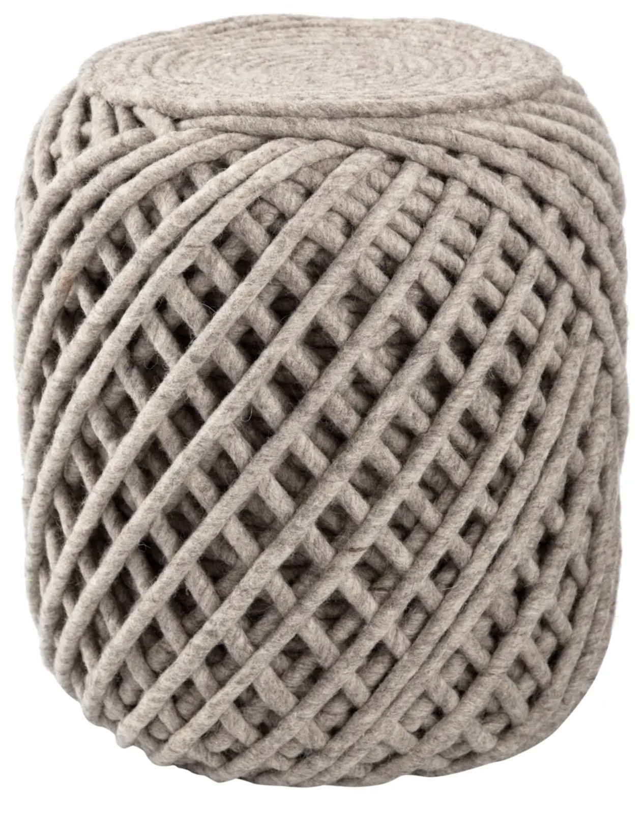 Modern Woven Round
Floor Pouf