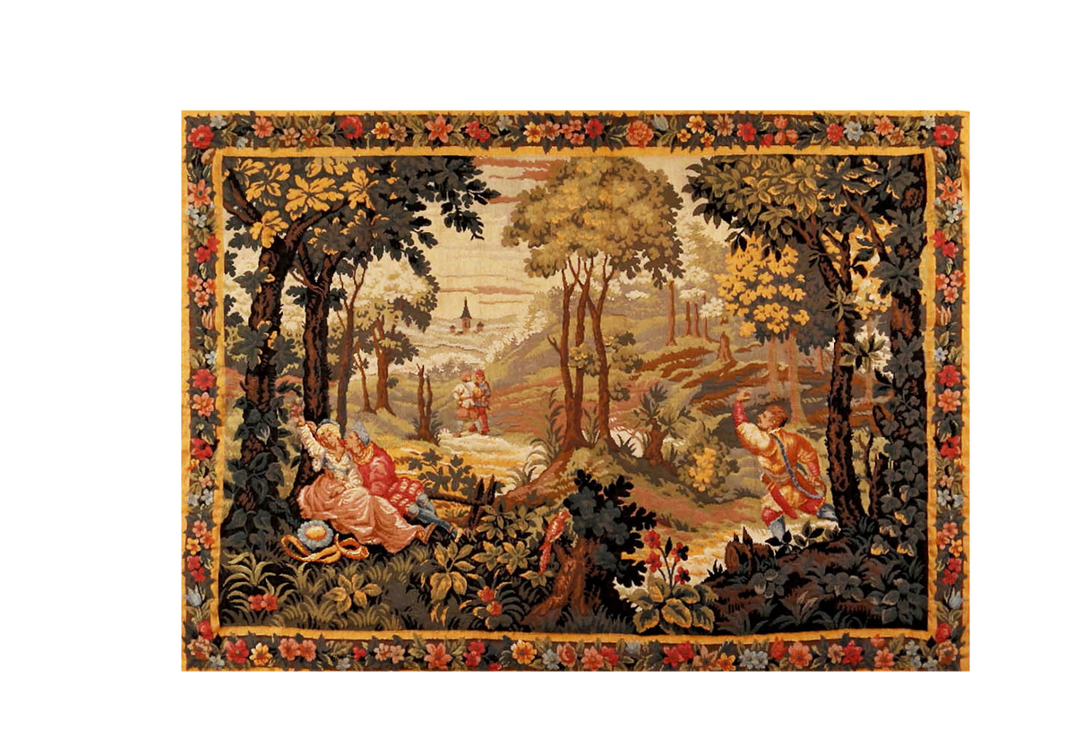 Antique Pictorial Tapestry