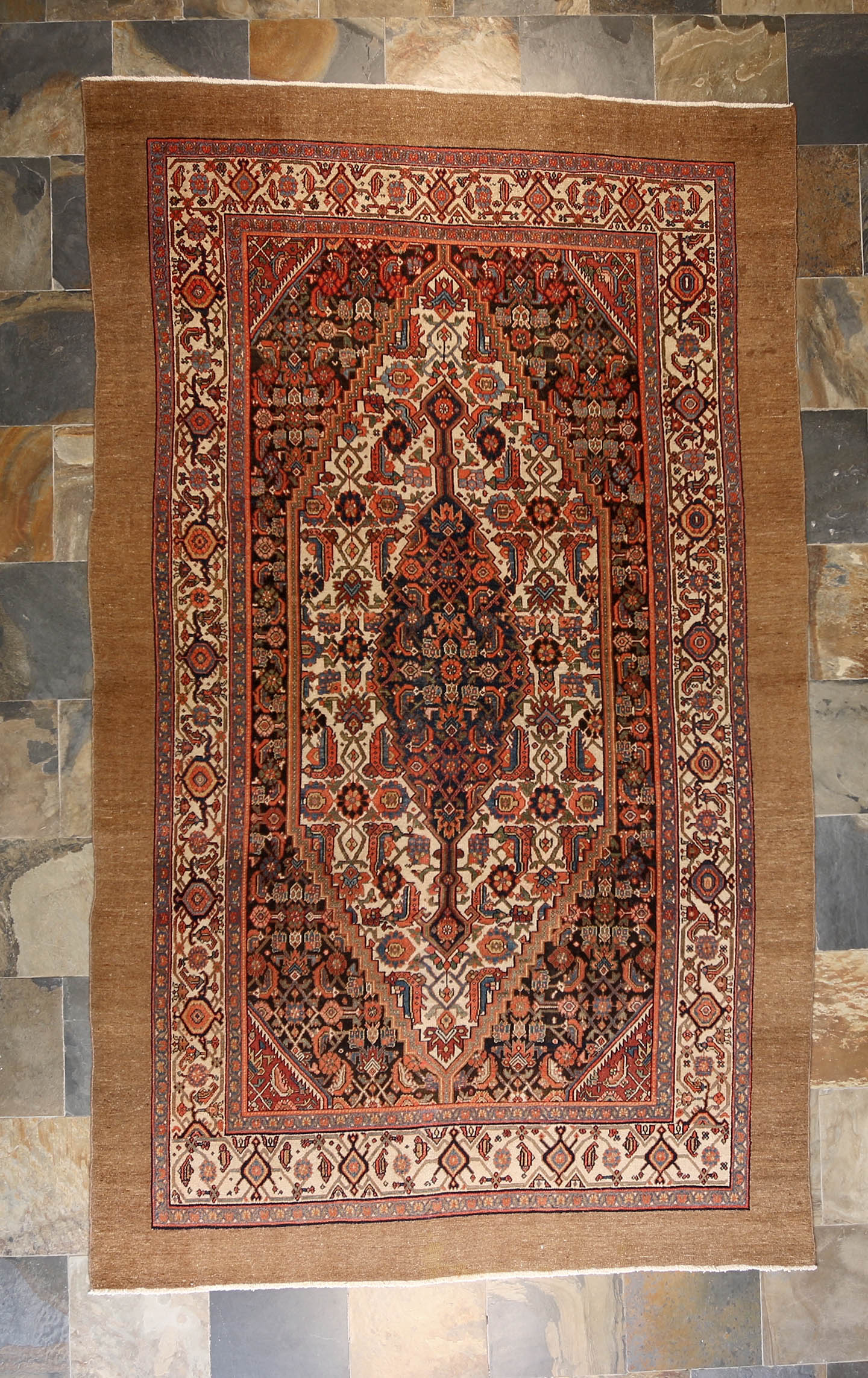 Antique Camel Hair Sarab Gallery Rug