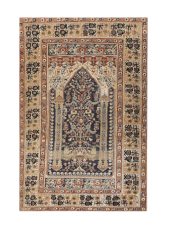 Antique Ghiordes Prayer