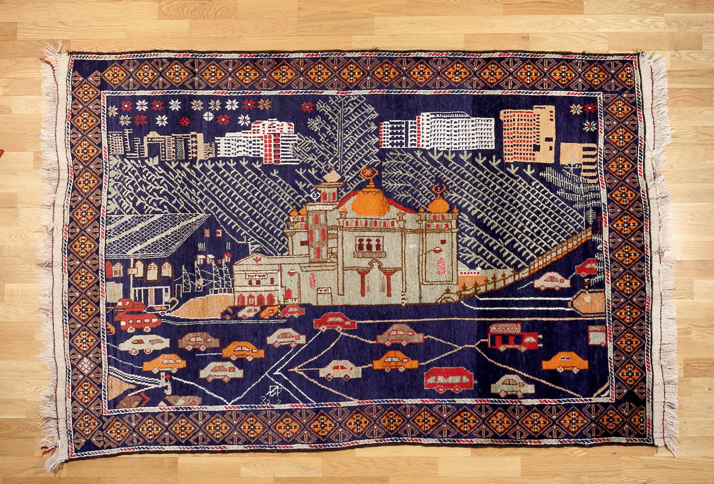 Vintage Pictoral Afghan Belouch