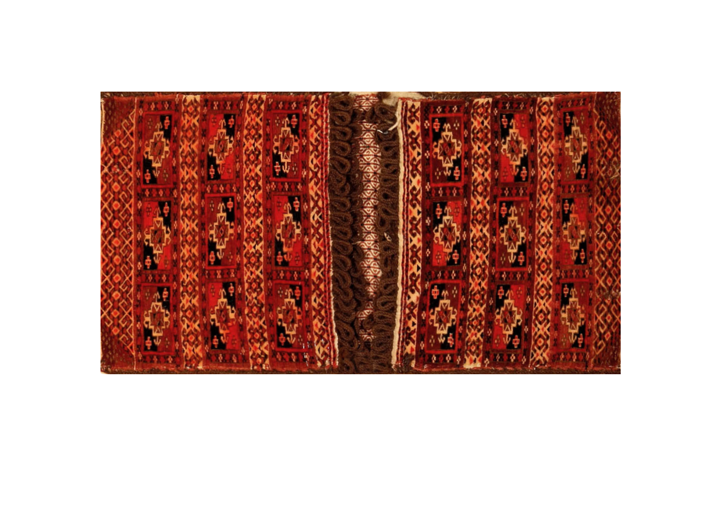 Antique Turkoman Tekke Double Saddle Bag