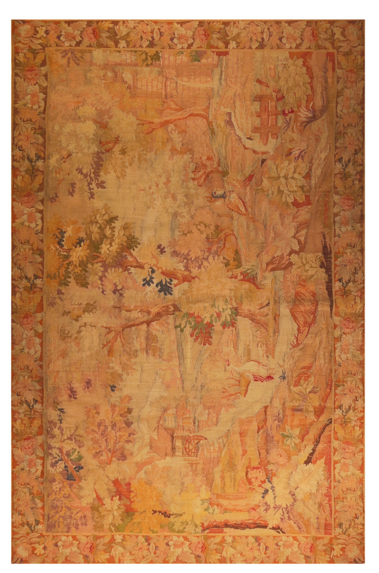 Antique Pictorial Belgium Tapestry Circa 1850’s