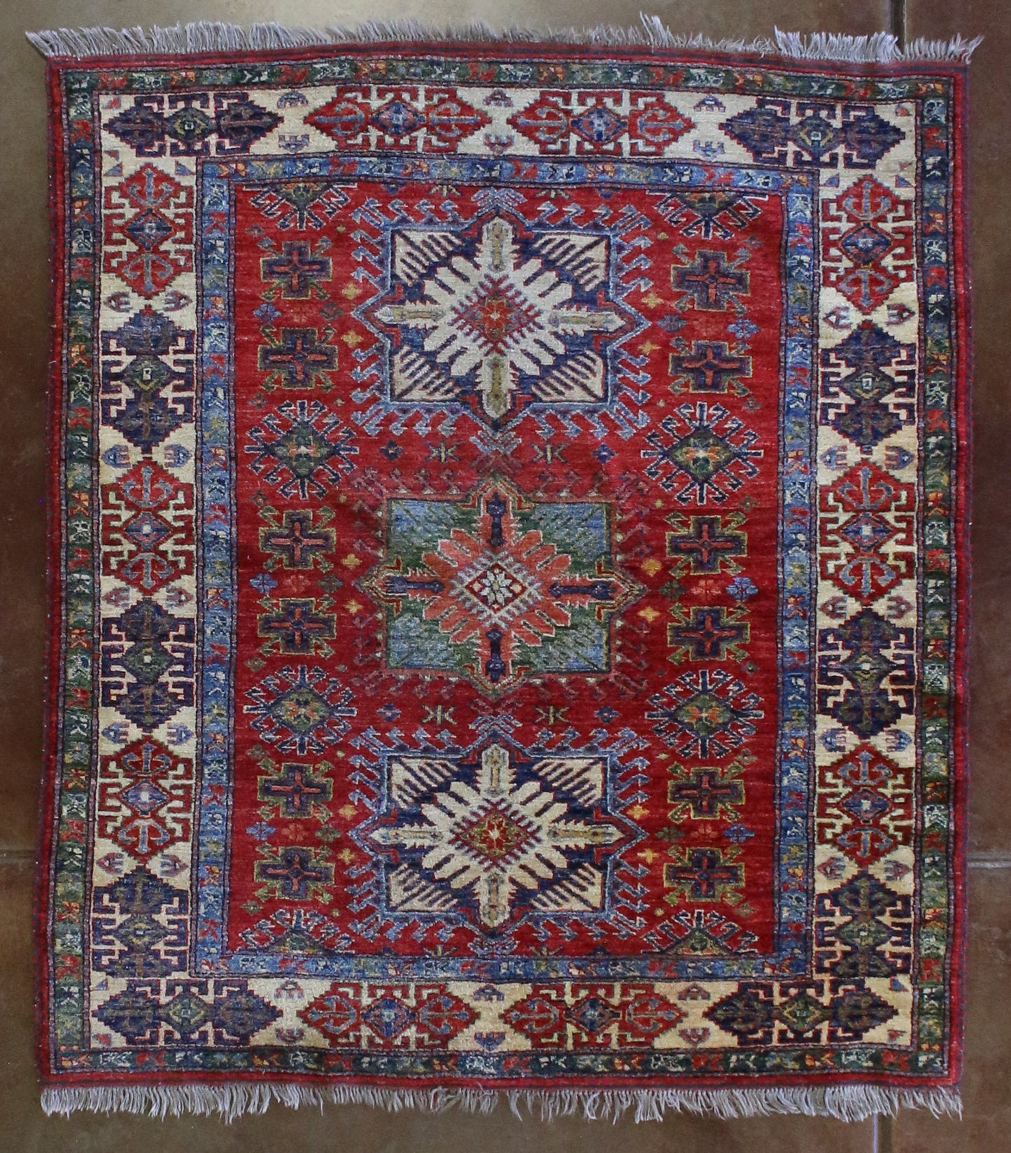 Square Ghazni Kazak Design