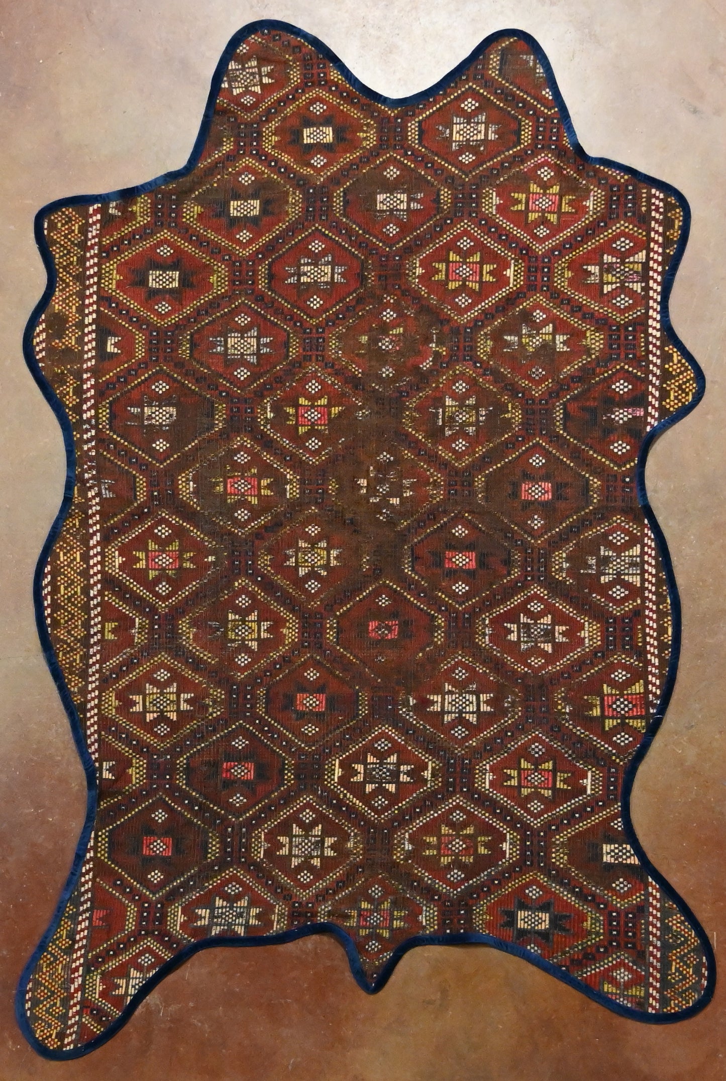 Vintage One of a Kind Animal shaped Anatolian Kilim