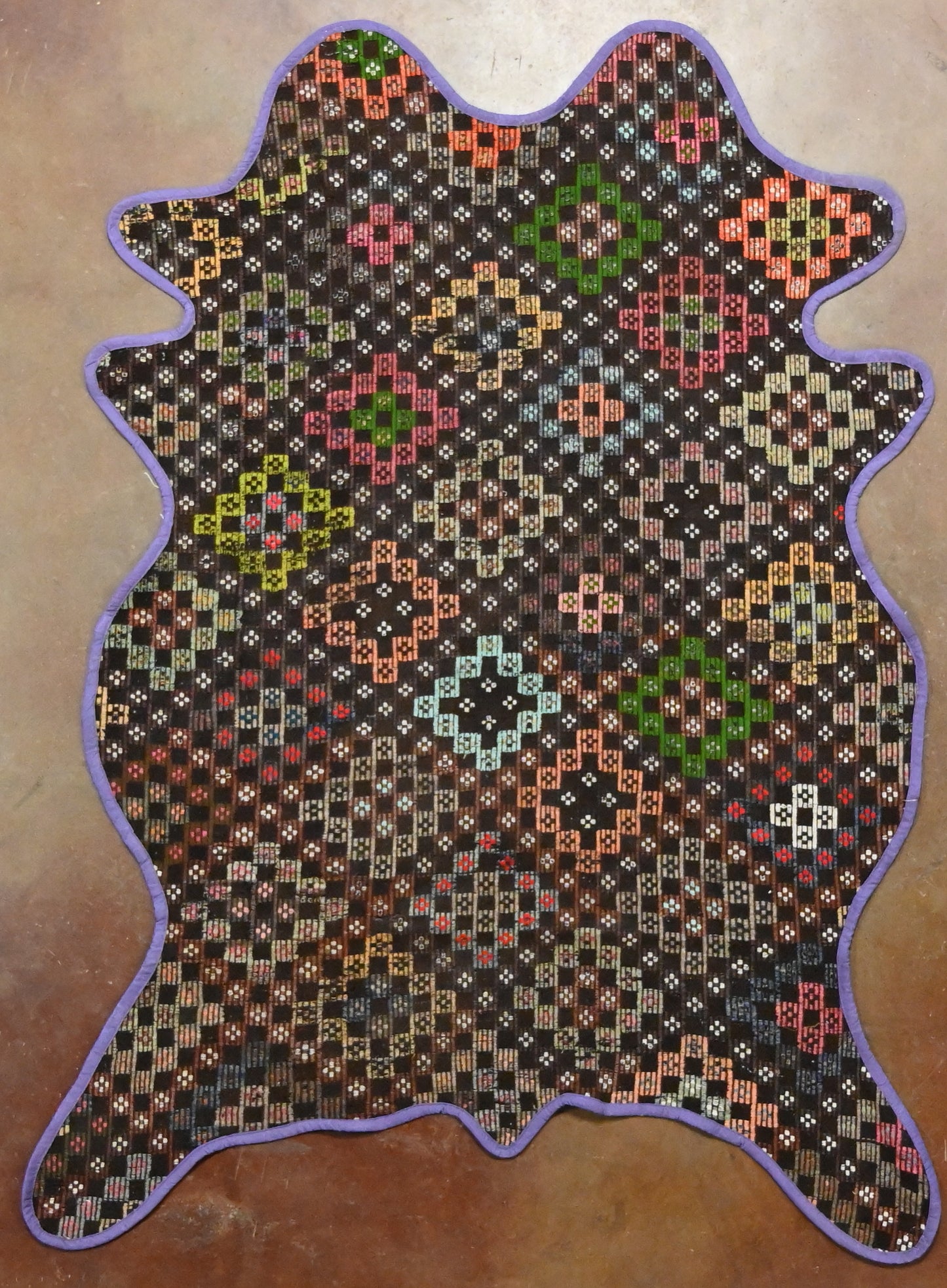 Vintage One of a Kind Animal shaped Anatolian Kilim