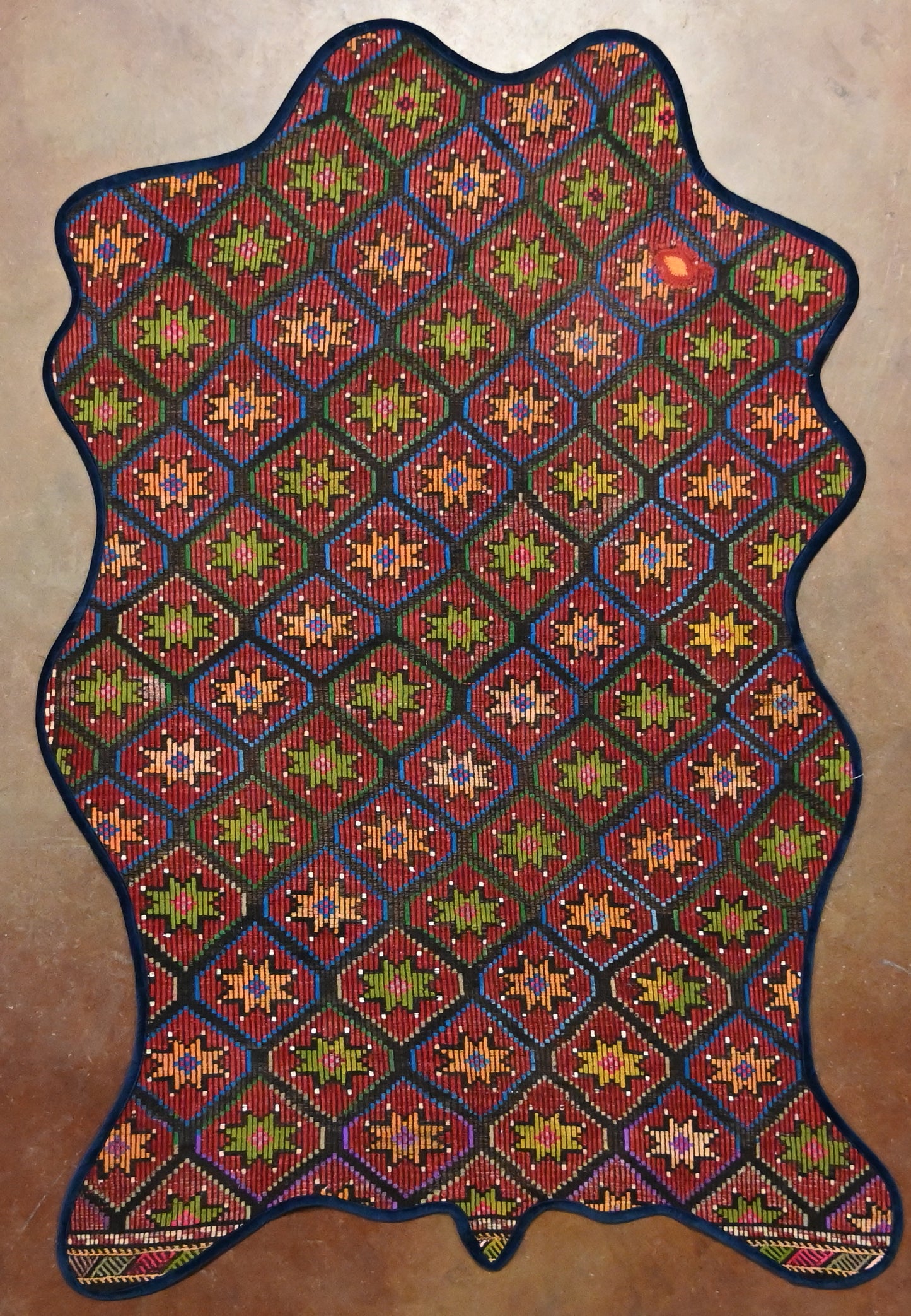 Vintage One of a Kind Animal shaped Anatolian Kilim