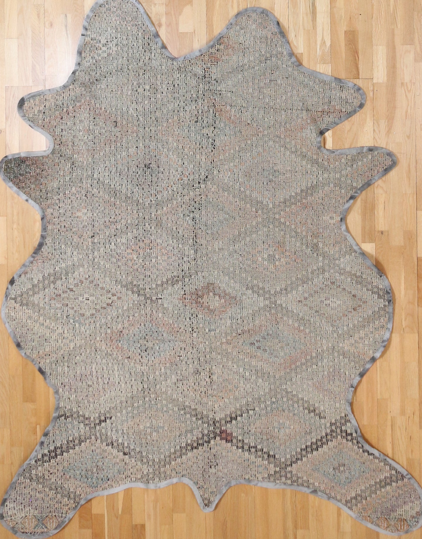 Vintage One of a Kind Animal Shaped Anatolian Kilim