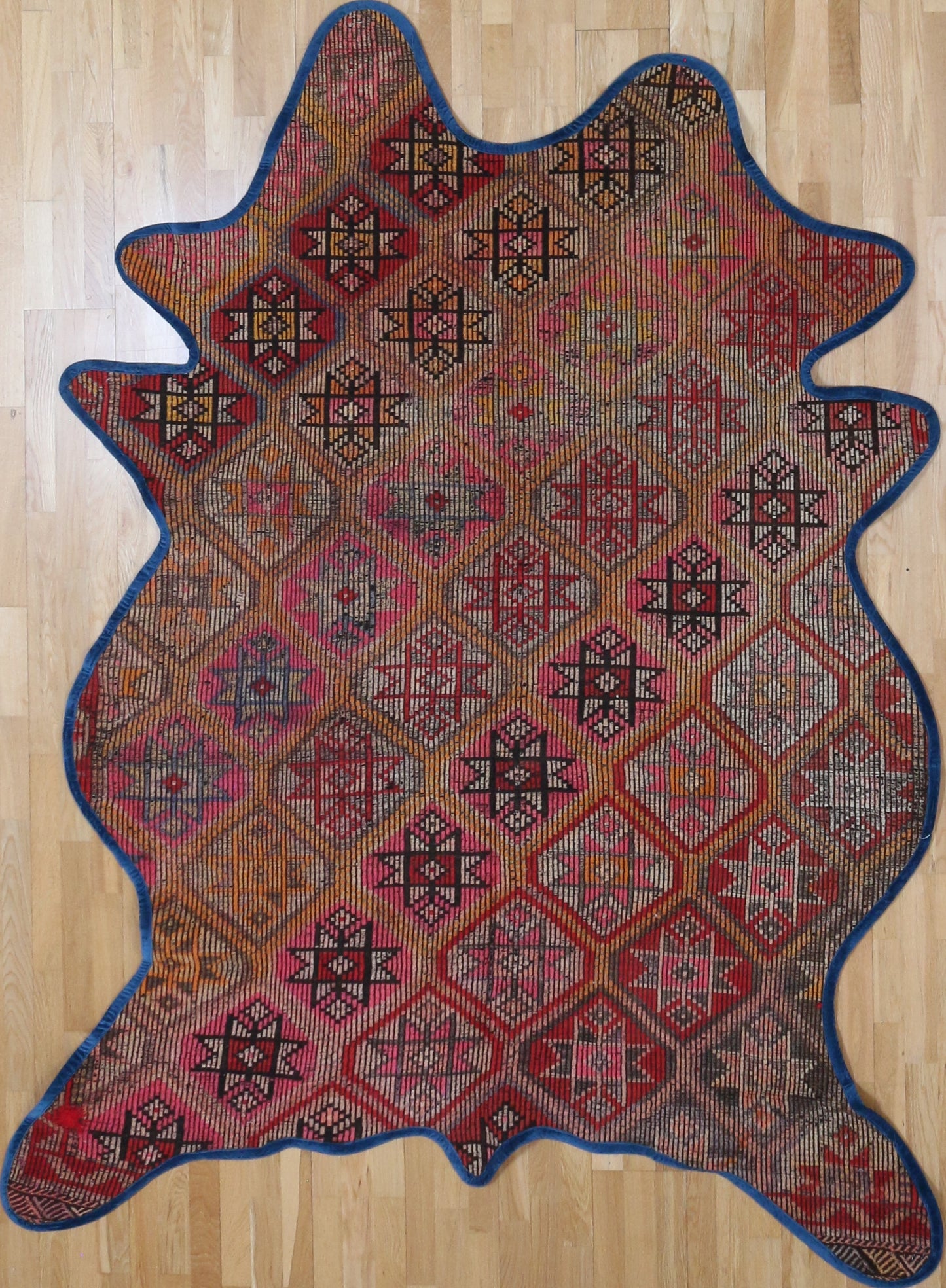 Vintage One of a Kind Animal Shaped Anatolian Kilim