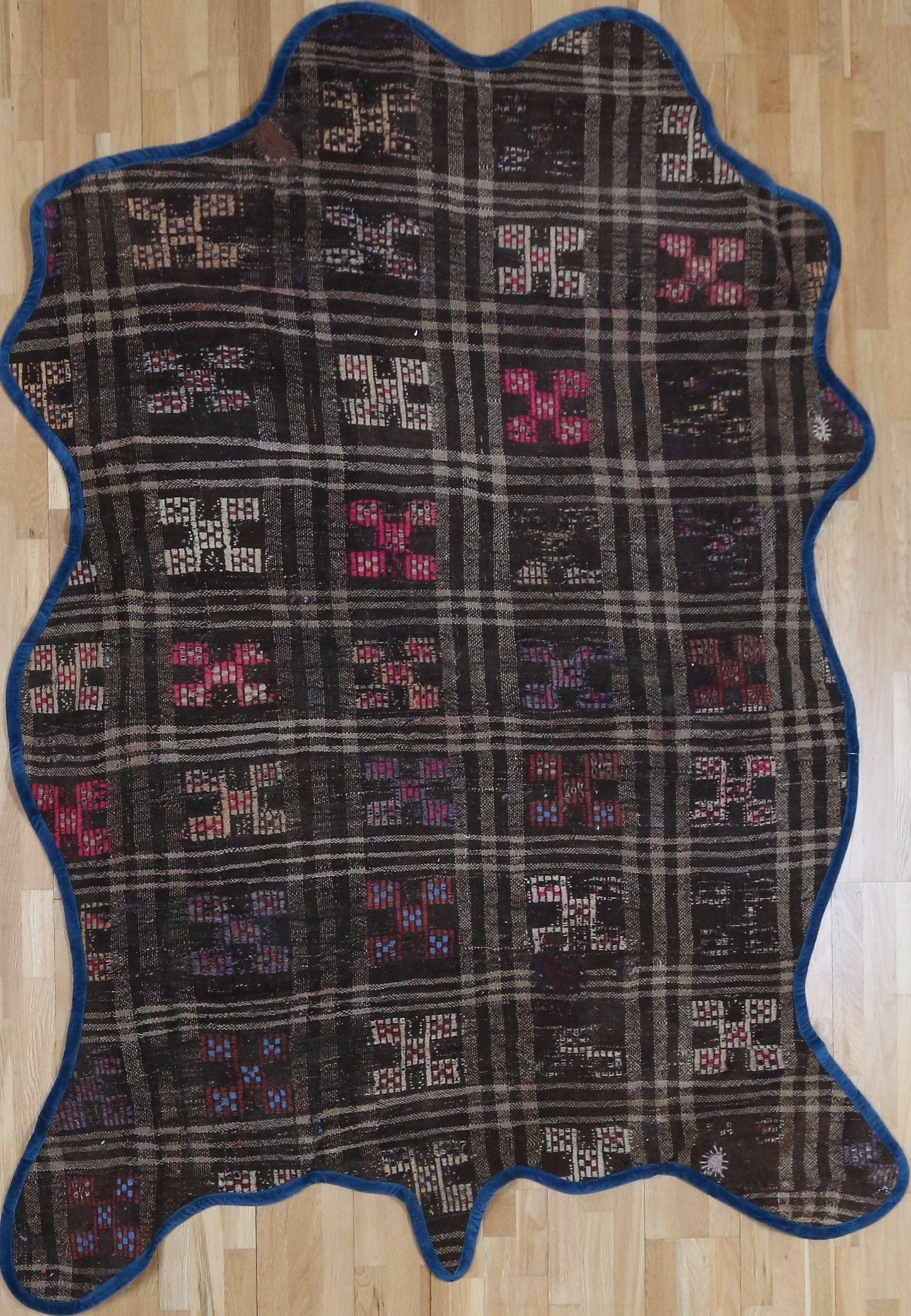 Vintage One of a Kind Animal Shaped Anatolian Kilim