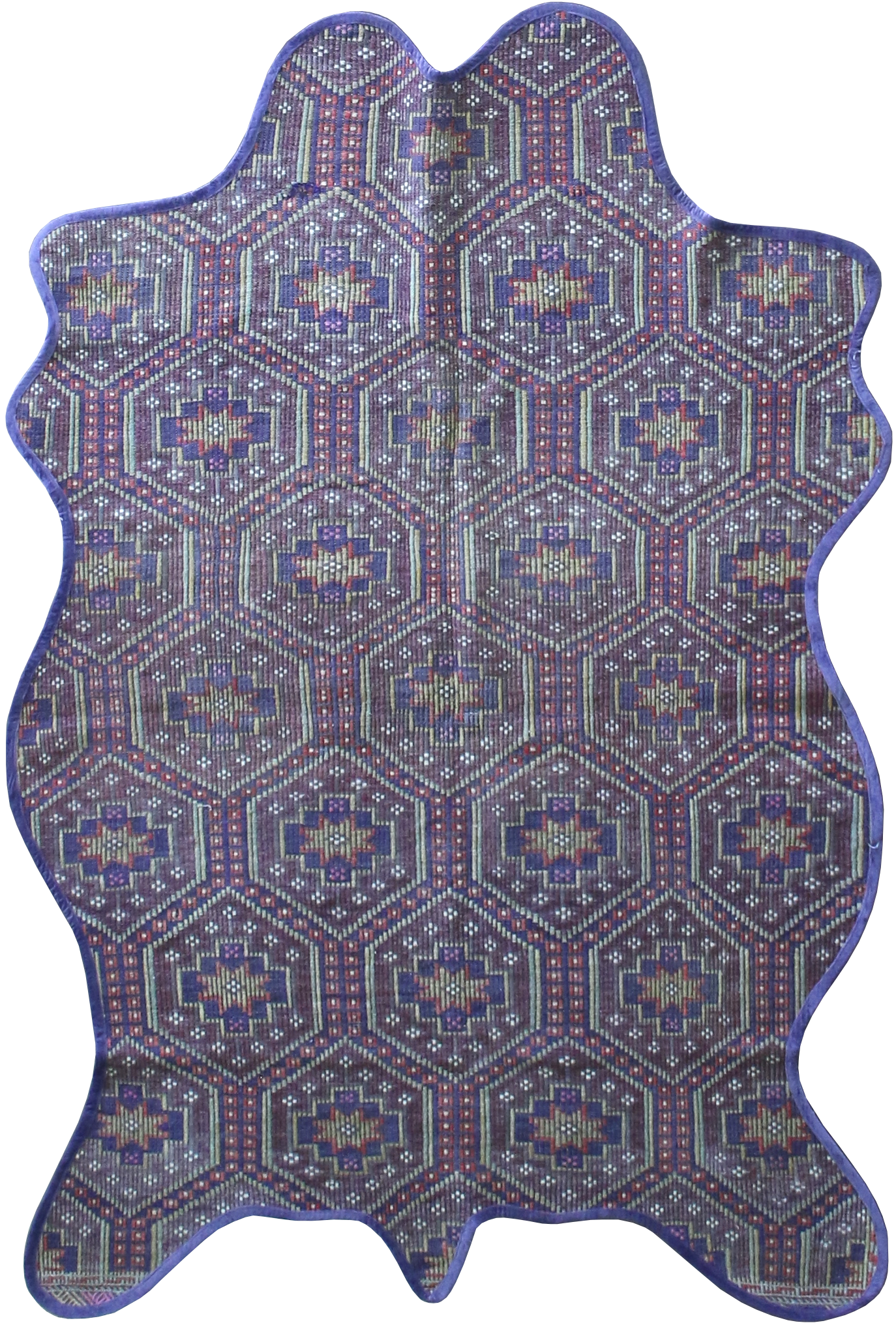 Vintage One of a Kind Animal Shaped Anatolian Kilim