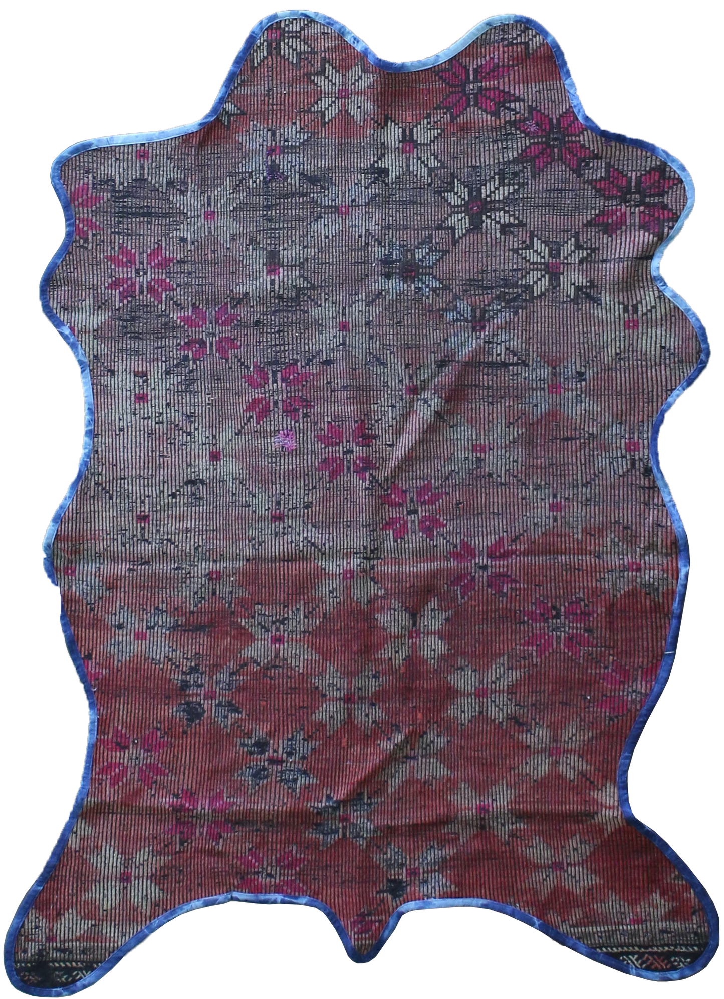Vintage One of a Kind Animal Shaped Anatolian Kilim