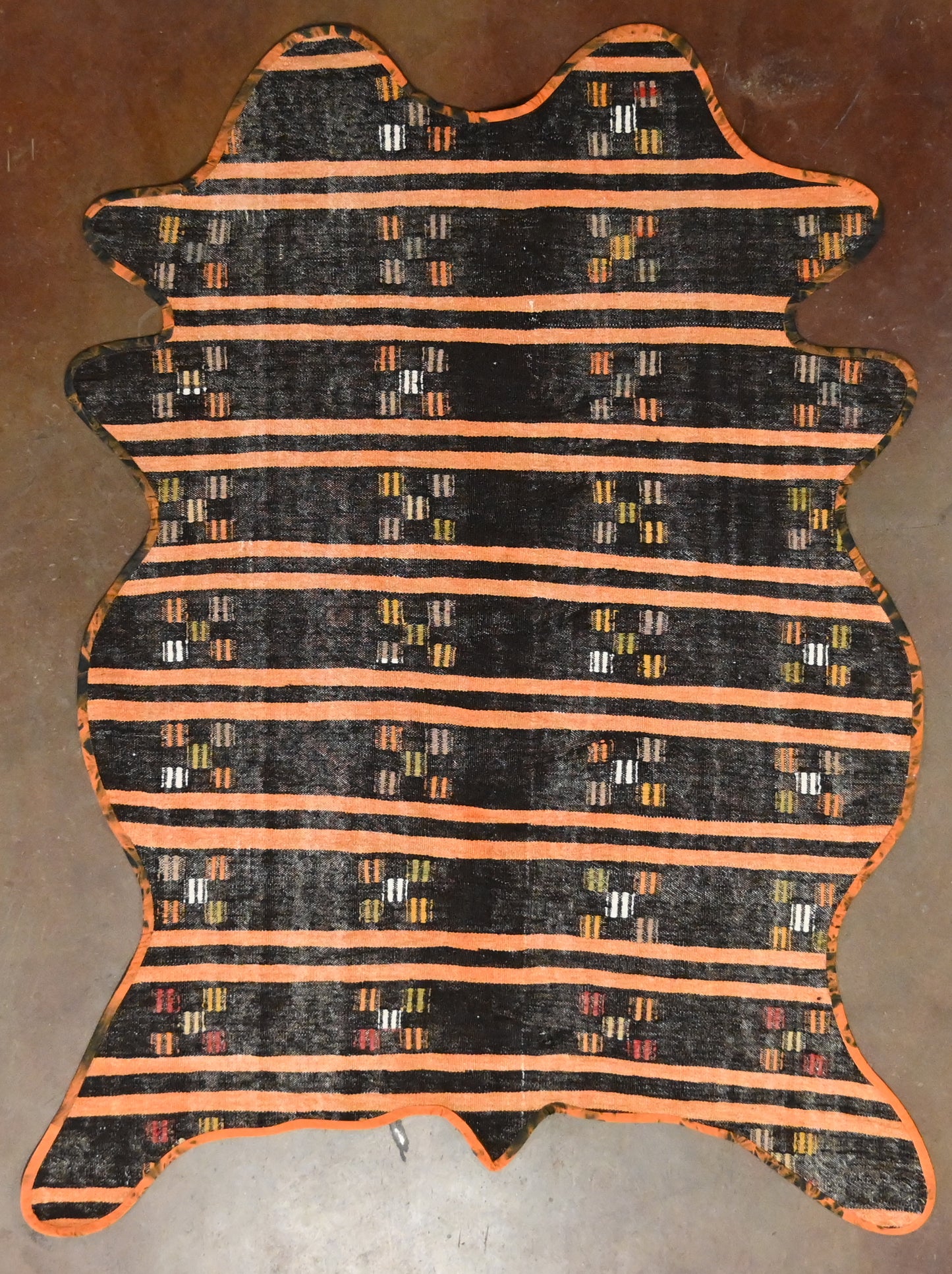 Vintage One of a Kind Animal Shaped Anatolian Kilim