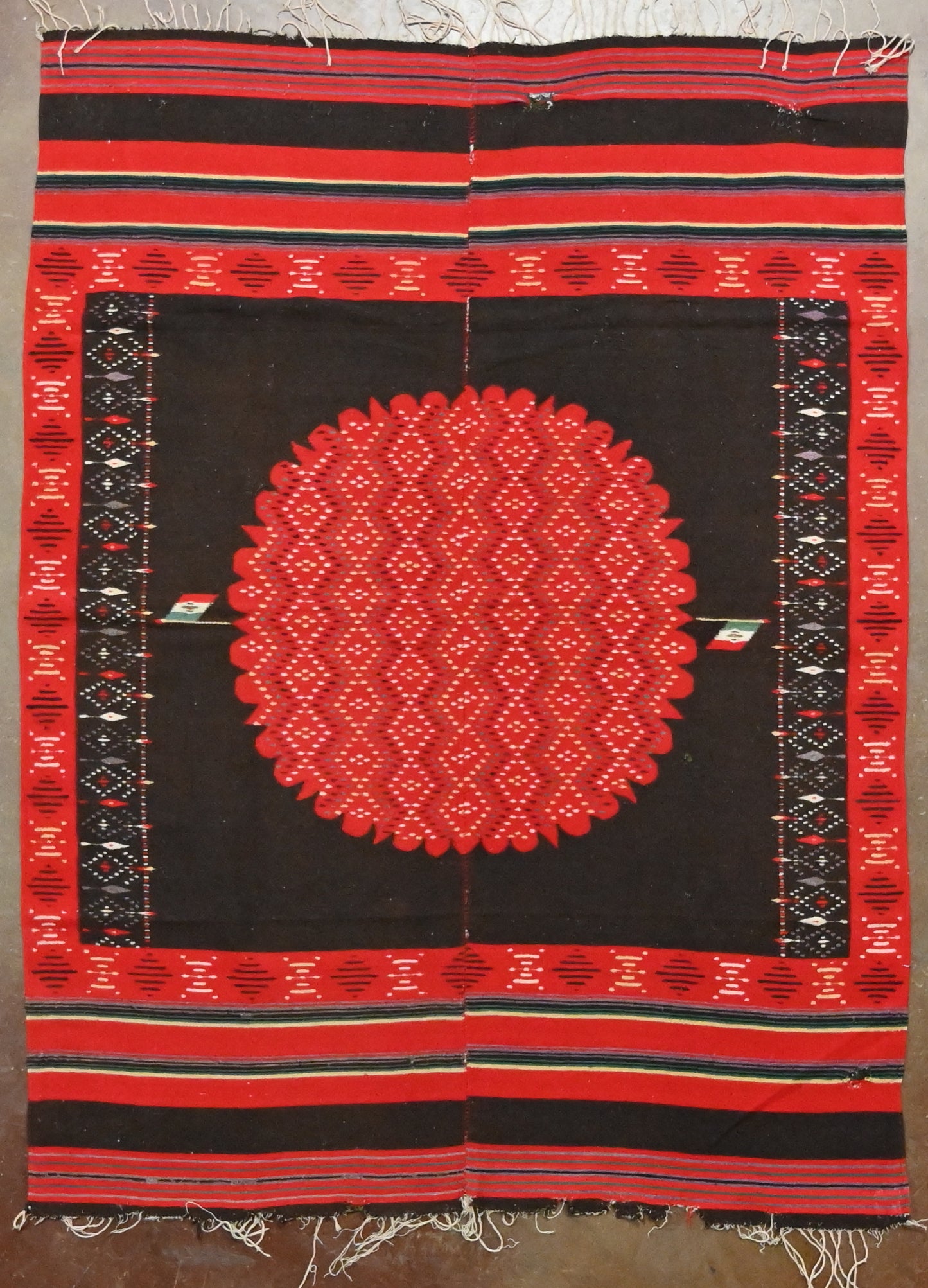 Vintage Mexican Saltillo Serapi