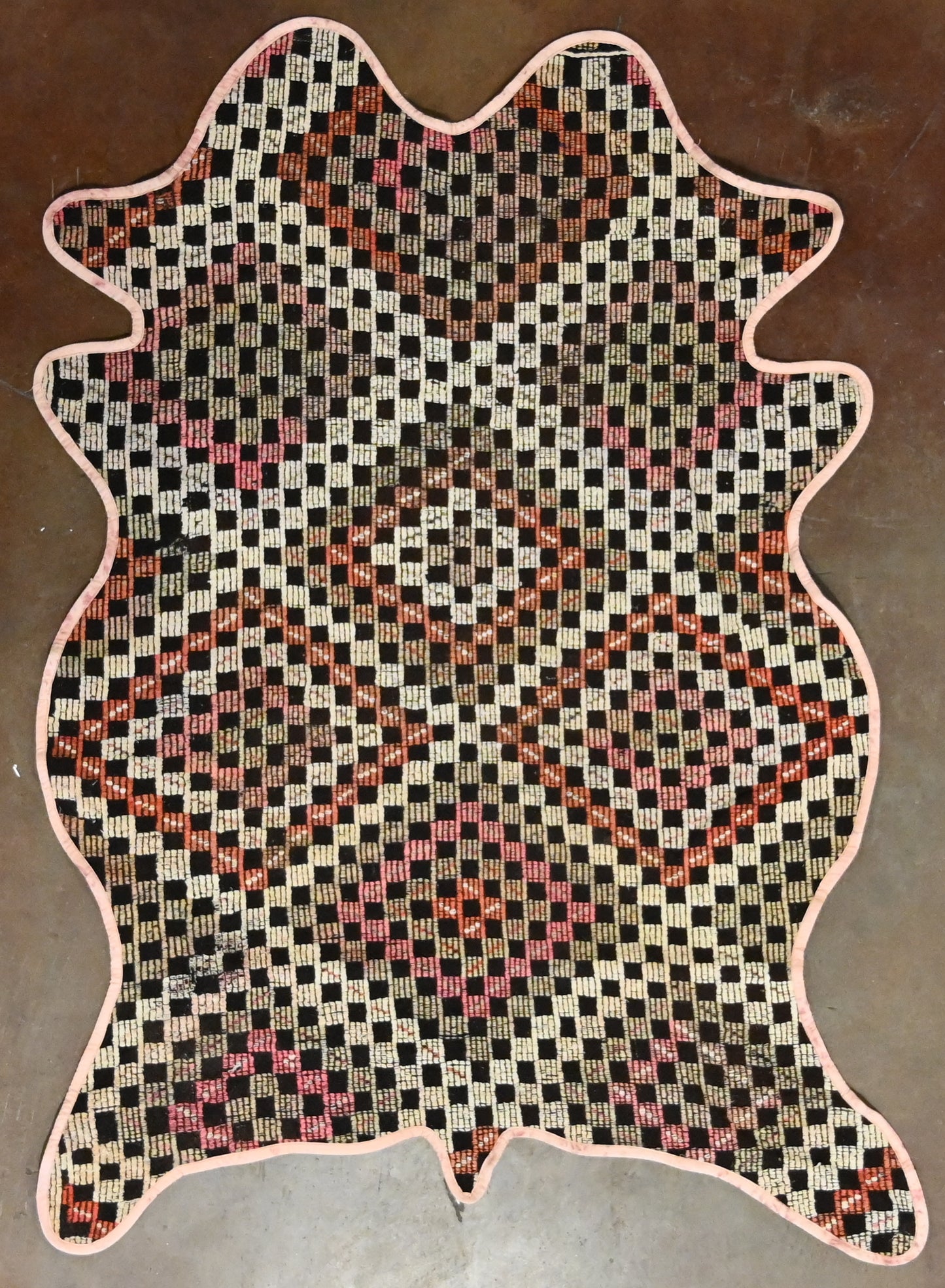 Vintage One of a Kind Animal Shaped Anatolian Kilim
