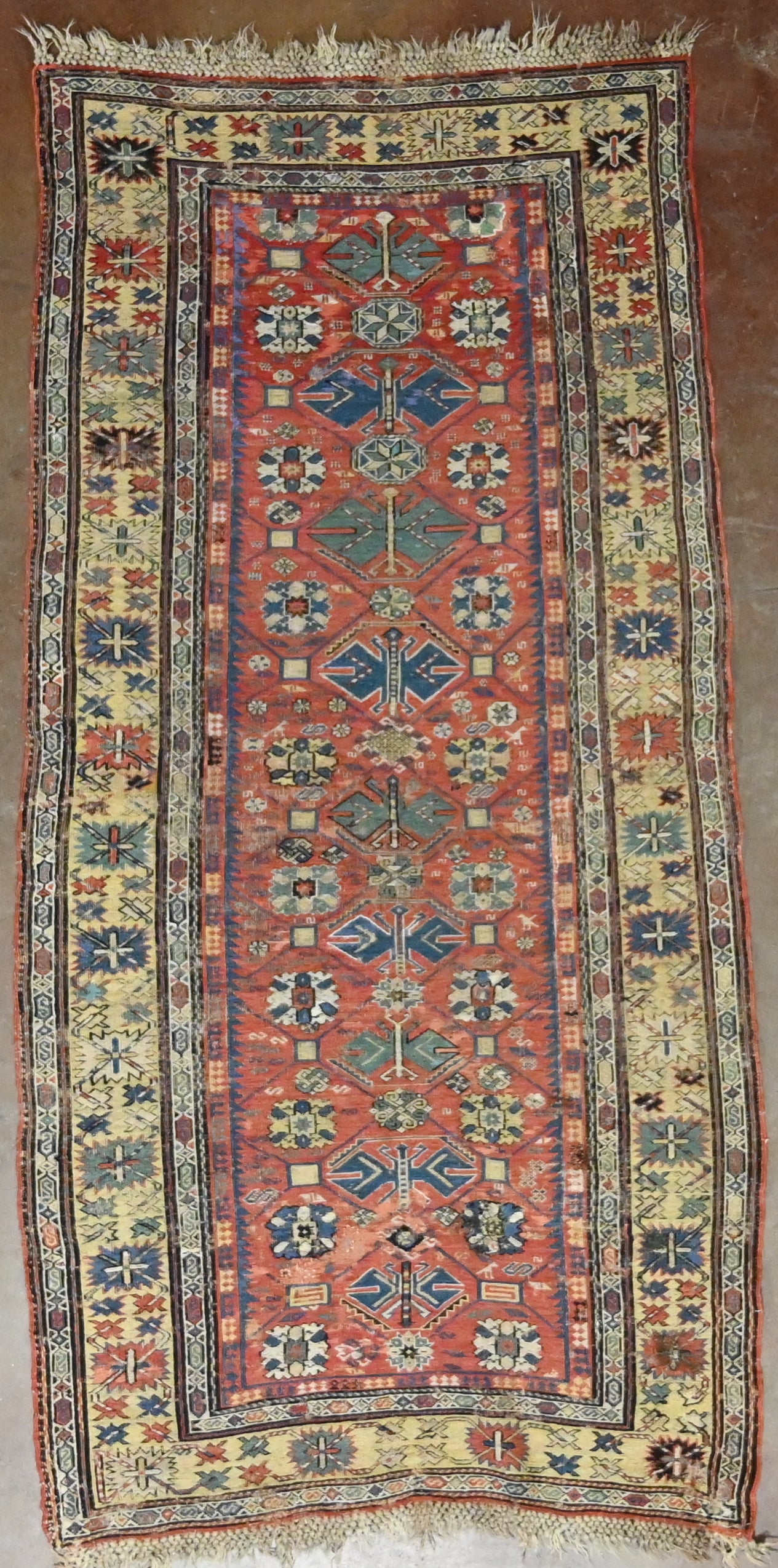 Antique Armenian Soumak Kilim Runner