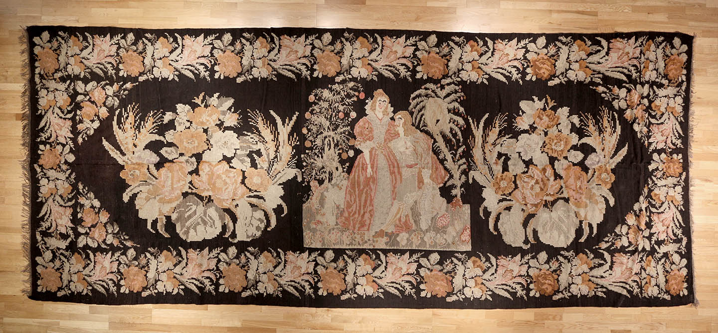 Vintage Pictorial Kilim