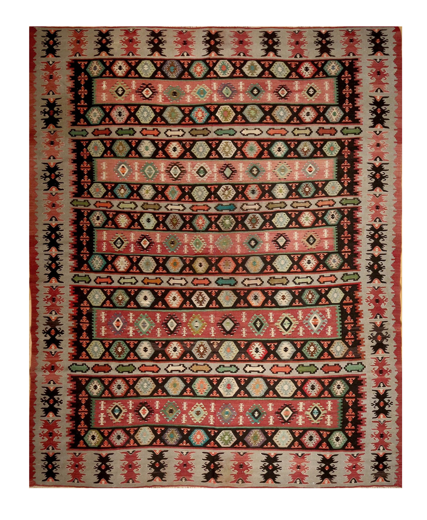 Antique Thracian Greek Kilim