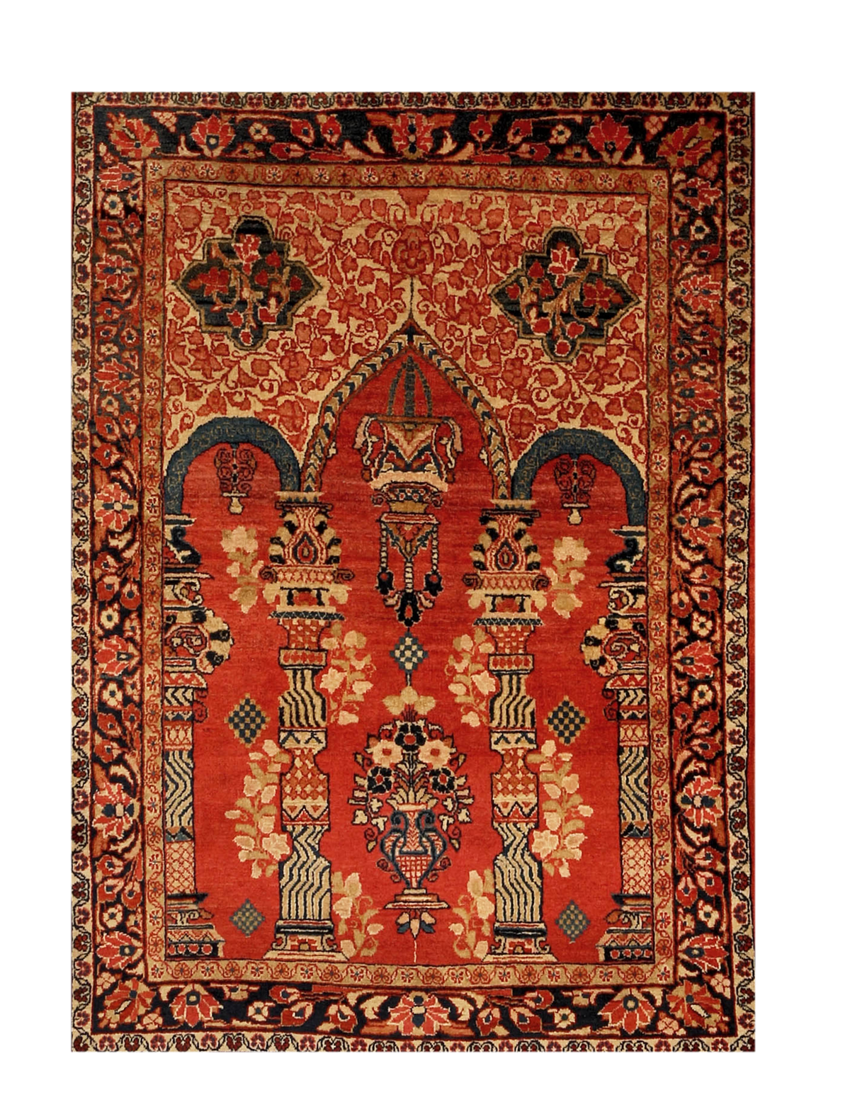 Sarouk Prayer Rug Antique Sarouk Prayer – Isberian