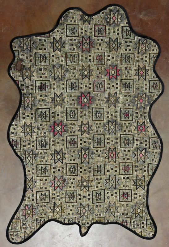 Vintage One of a Kind Animal Shaped Anatolian Kilim