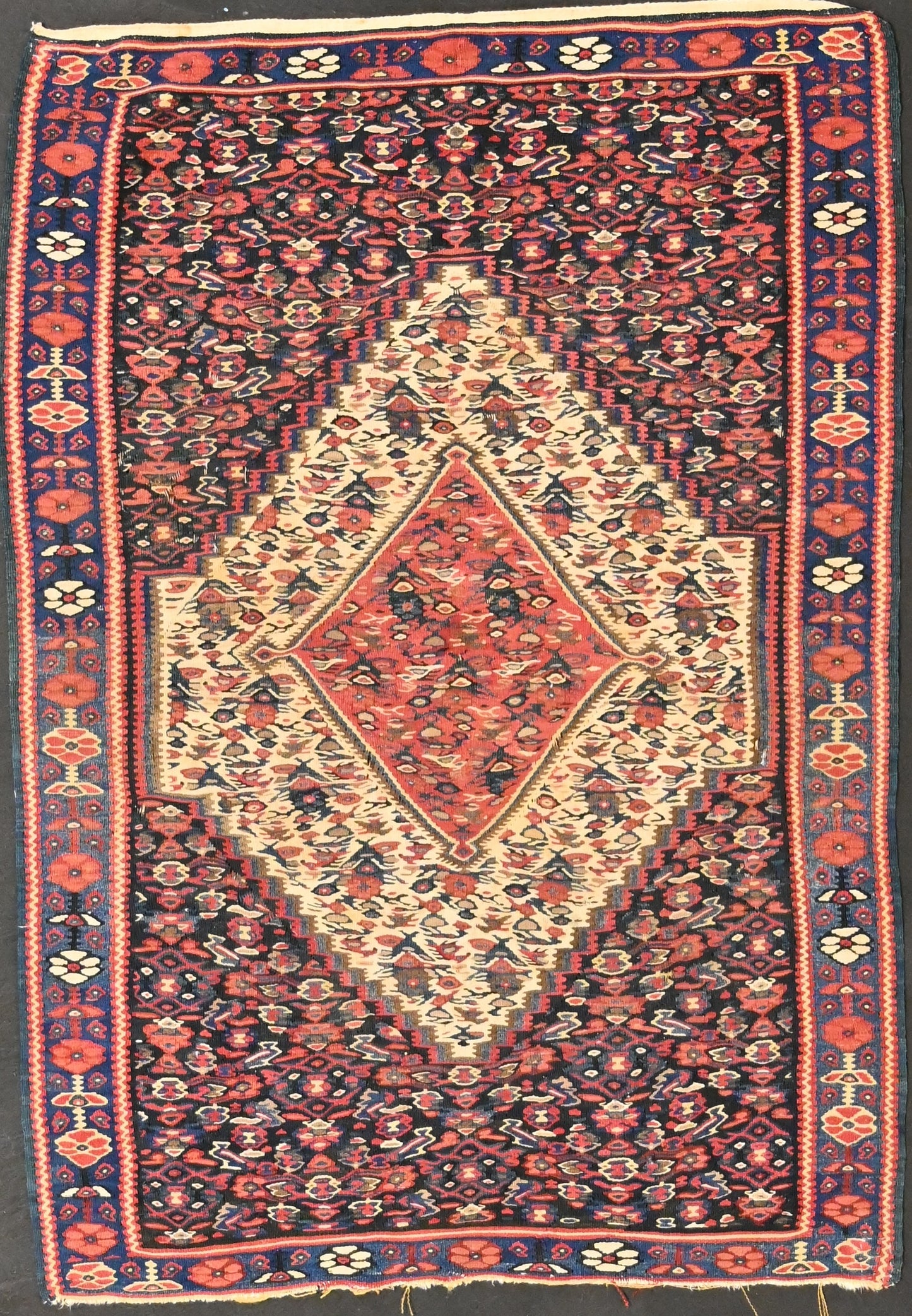 Antique Senneh Kilim