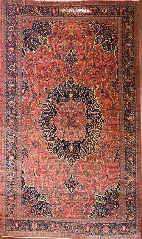Rare Antique Oversize Palace Faraghan