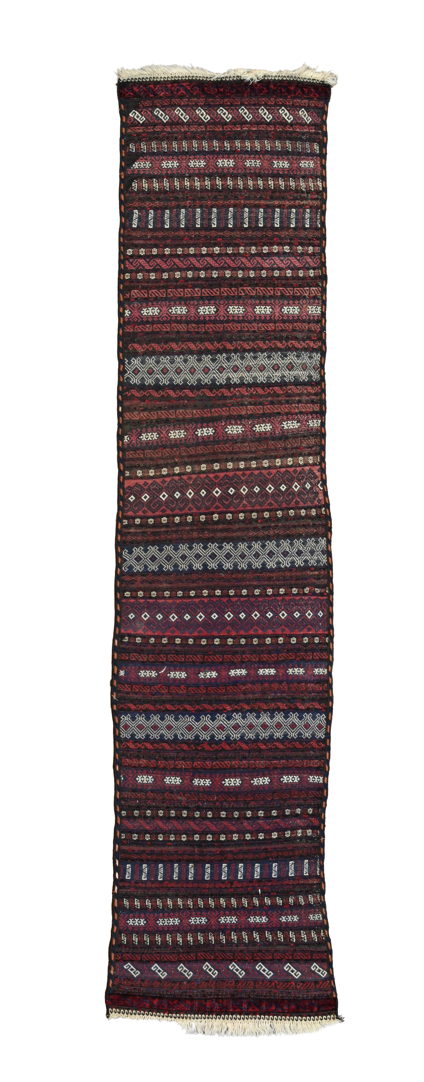 Antique Turkoman Soumak Kilim Runner