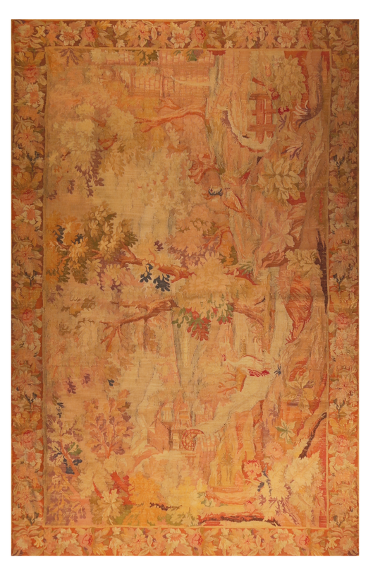 Antique Pictorial Belgium Tapestry Circa 1850’s