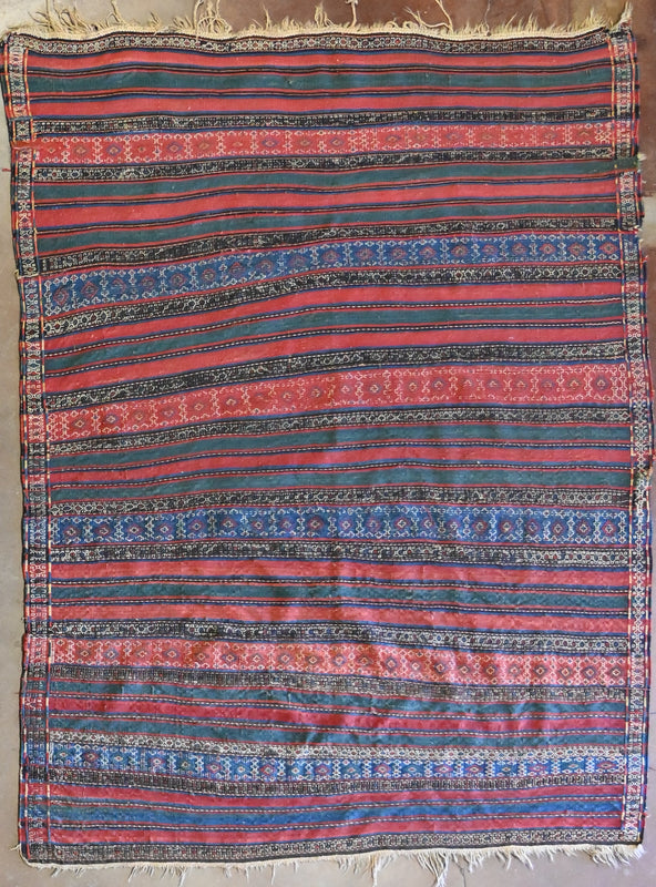 Antique Caucasian Verna Kilim
