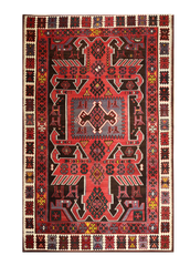 Vintage Caucasian Kilim