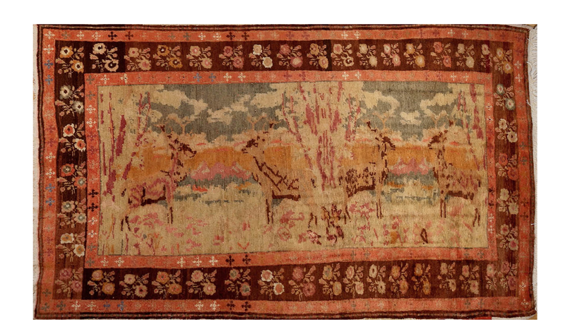 Antique Armenian Pictorial Karabagh