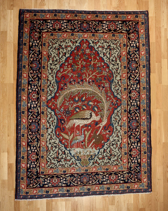 Antique Pictorial Tabriz